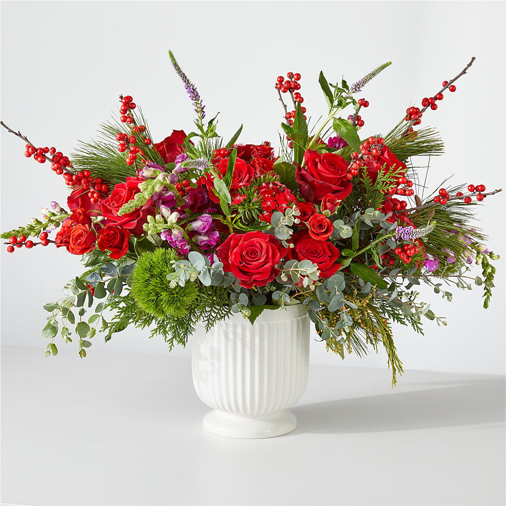 Big Red Bow Bouquet – Colonial Nursery Garden Center, Ladysmith WI