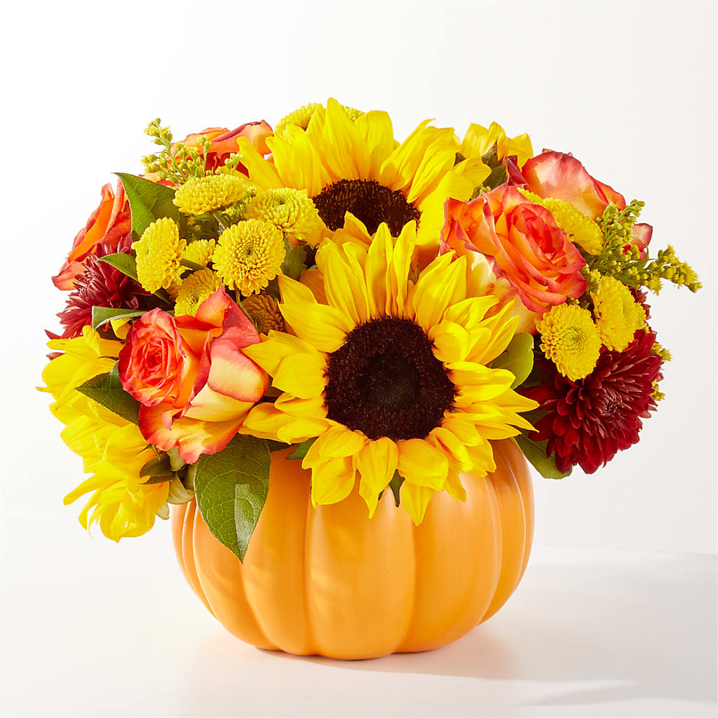Golden Gourd Pumpkin Bouquet – Colonial Nursery Garden Center, Ladysmith WI