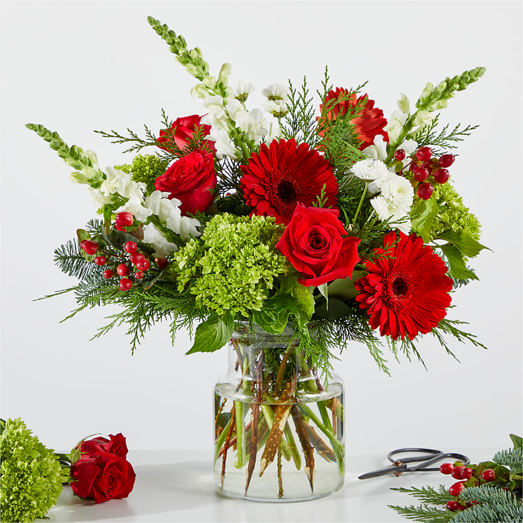 Merry Moment Bouquet – A Florist Original – Colonial Nursery Garden Center, Ladysmith WI