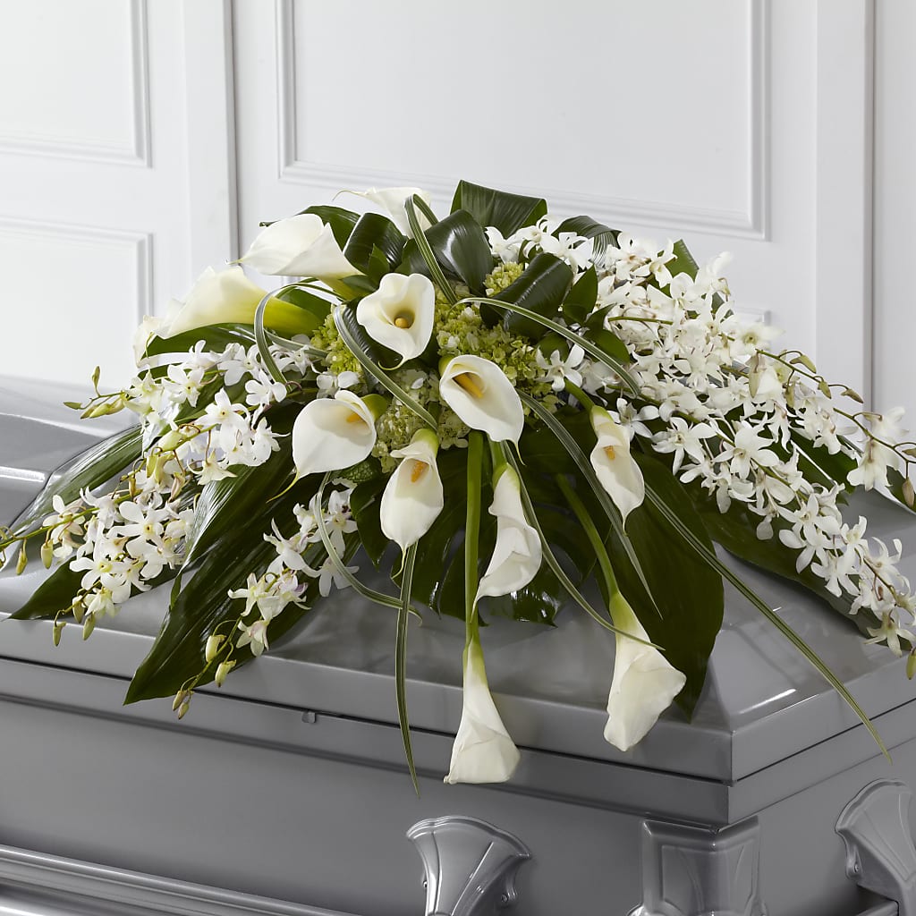 Angel Wings Casket Spray – Colonial Nursery Garden Center, Ladysmith WI