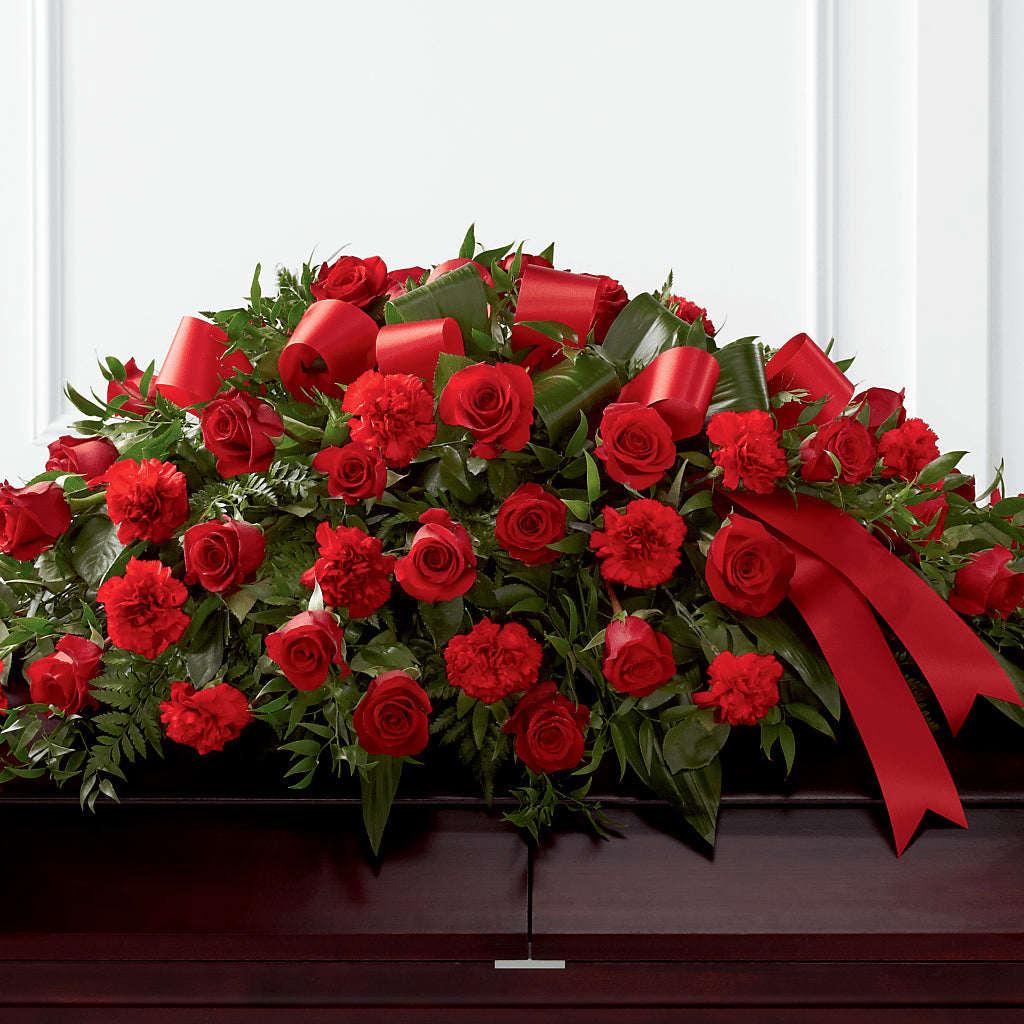 Tribute of Life Casket Spray – Colonial Nursery Garden Center, Ladysmith WI