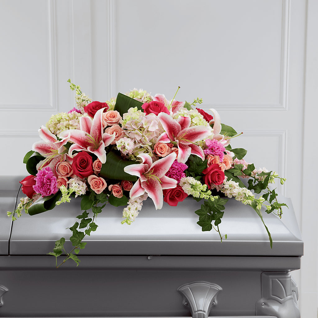 Splendid Grace Casket Spray – Colonial Nursery Garden Center, Ladysmith WI
