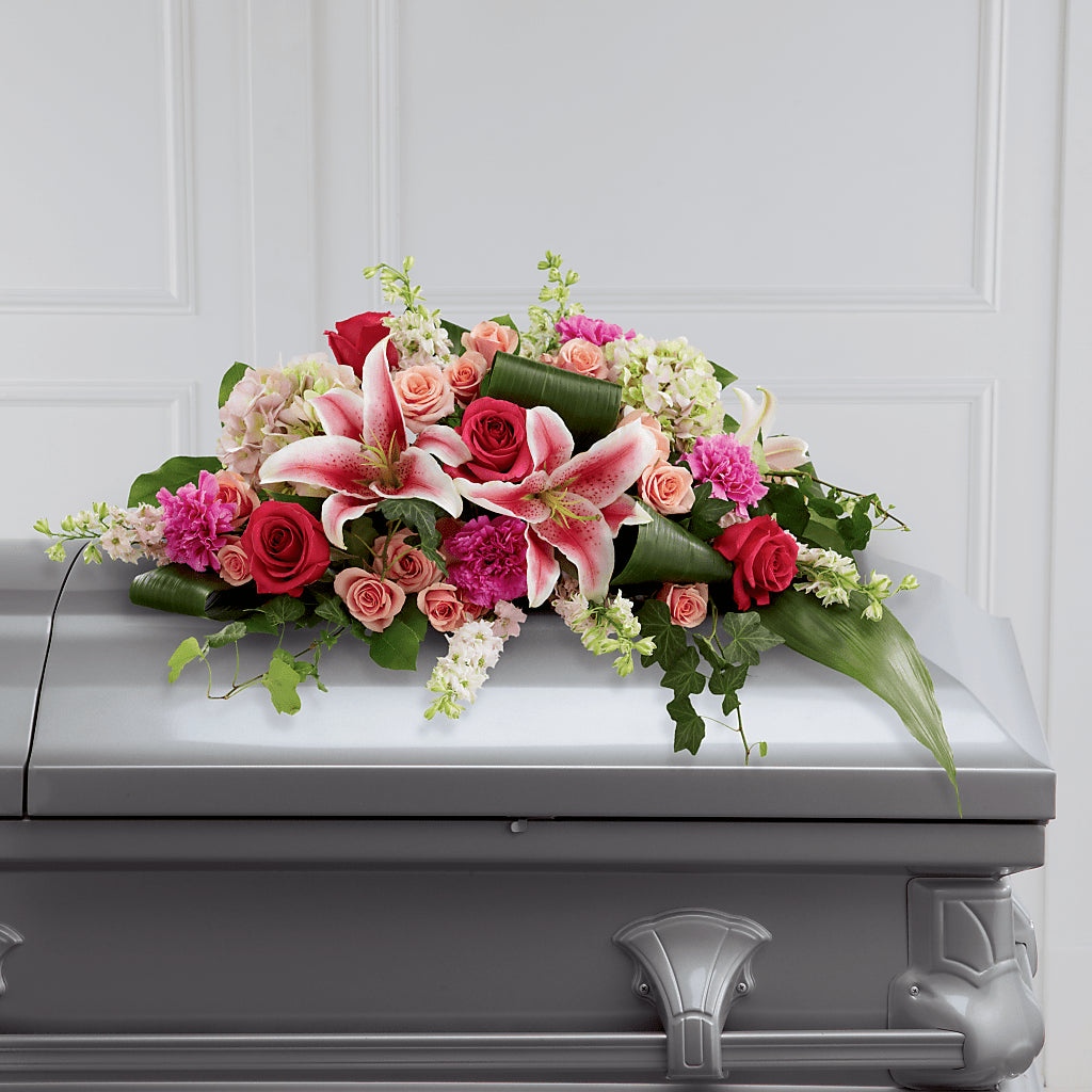 Splendid Grace Casket Spray – Colonial Nursery Garden Center, Ladysmith WI