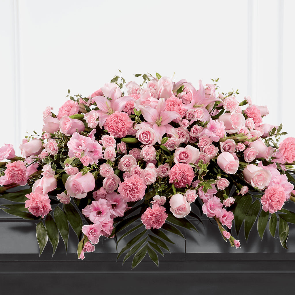 Garden of Comfort Casket Spray (Standard) – Colonial Nursery Garden Center, Ladysmith WI