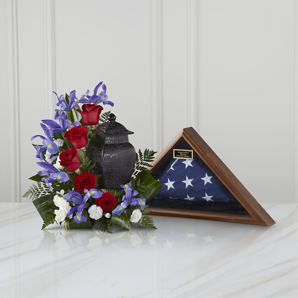 Patriotic Tribute Arrangement – Colonial Nursery Garden Center, Ladysmith WI