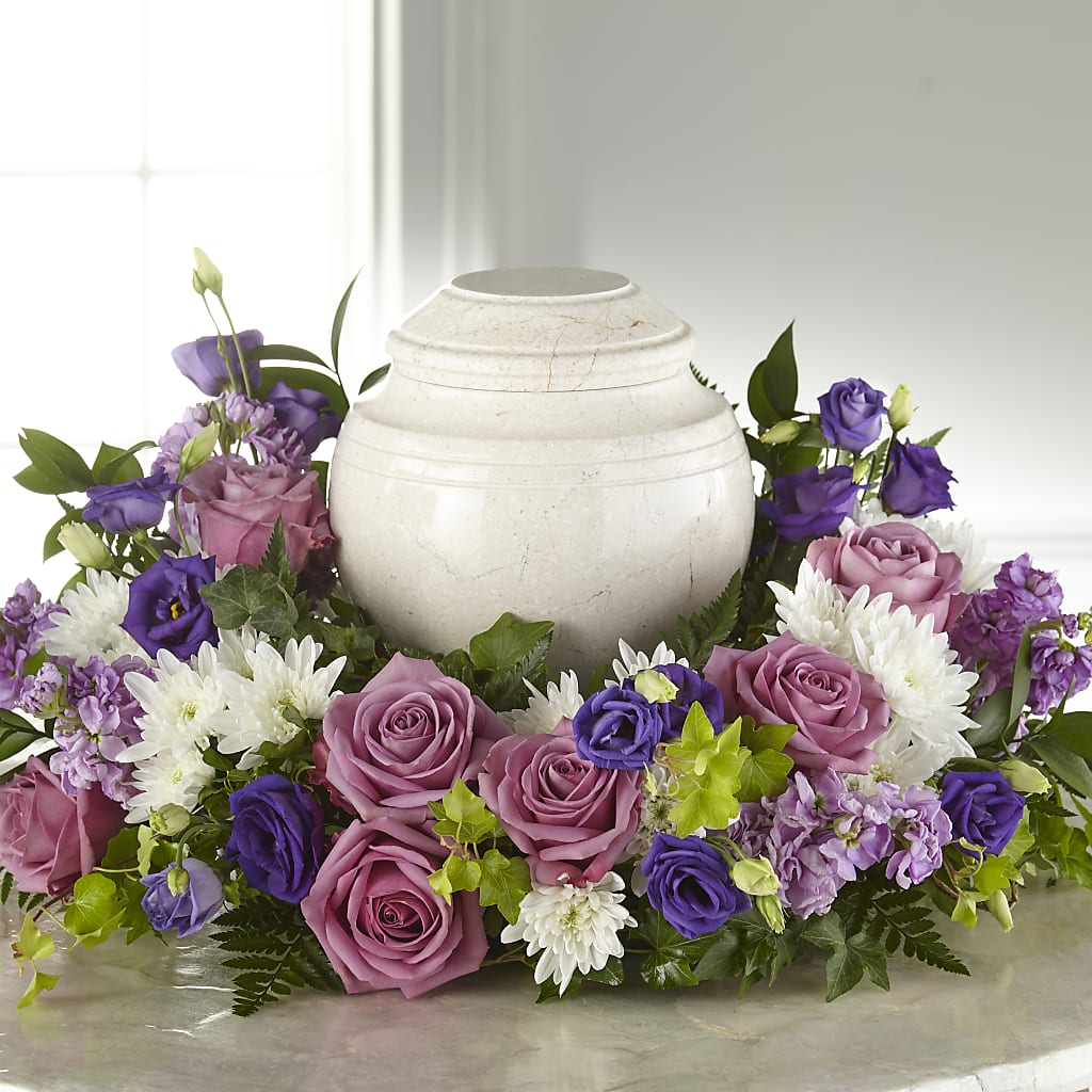 Blooming Sympathy Cremation Adornment – Colonial Nursery Garden Center, Ladysmith WI