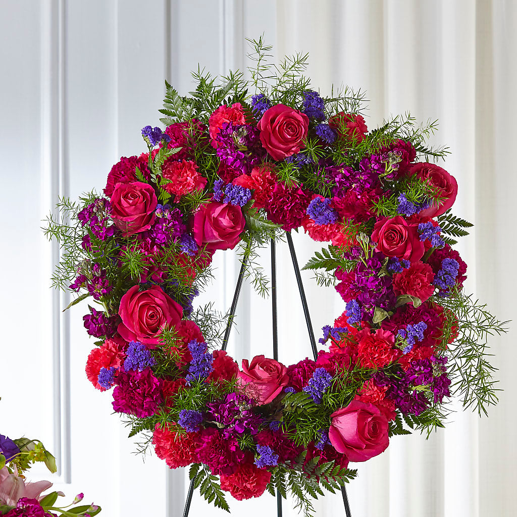 Calming Colors Wreath – Colonial Nursery Garden Center, Ladysmith WI