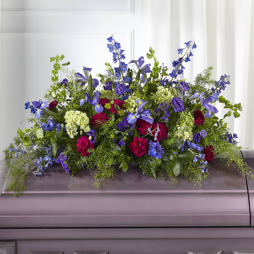 Always Treasured Casket Spray – Colonial Nursery Garden Center, Ladysmith WI