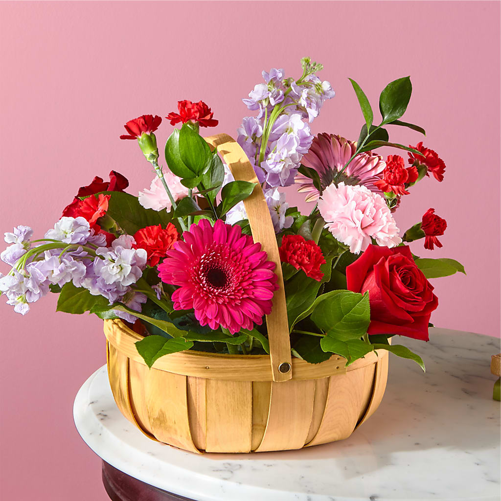 Pink Picnic Basket – Colonial Nursery Garden Center, Ladysmith WI