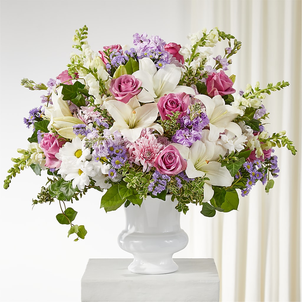 Remarkable Life Urn Arrangement – Colonial Nursery Garden Center, Ladysmith WI
