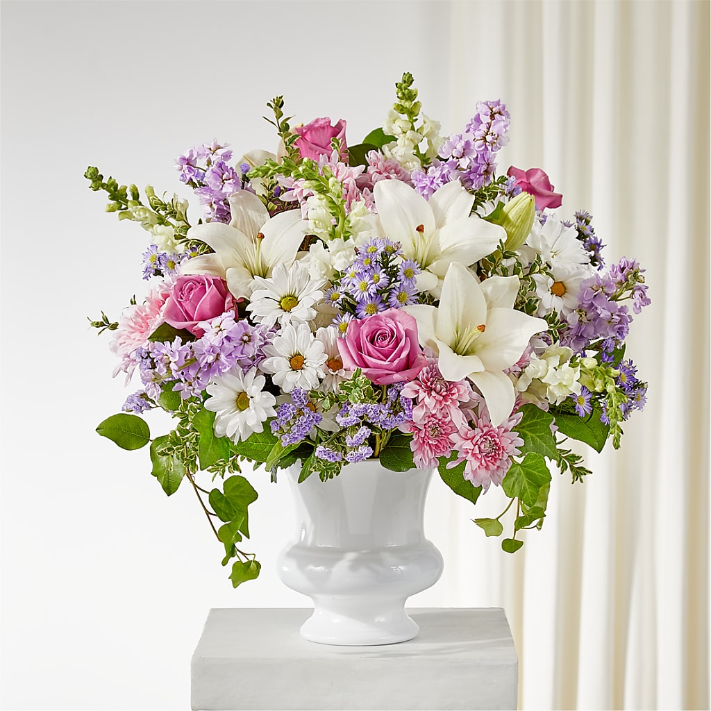 Remarkable Life Urn Arrangement – Colonial Nursery Garden Center, Ladysmith WI