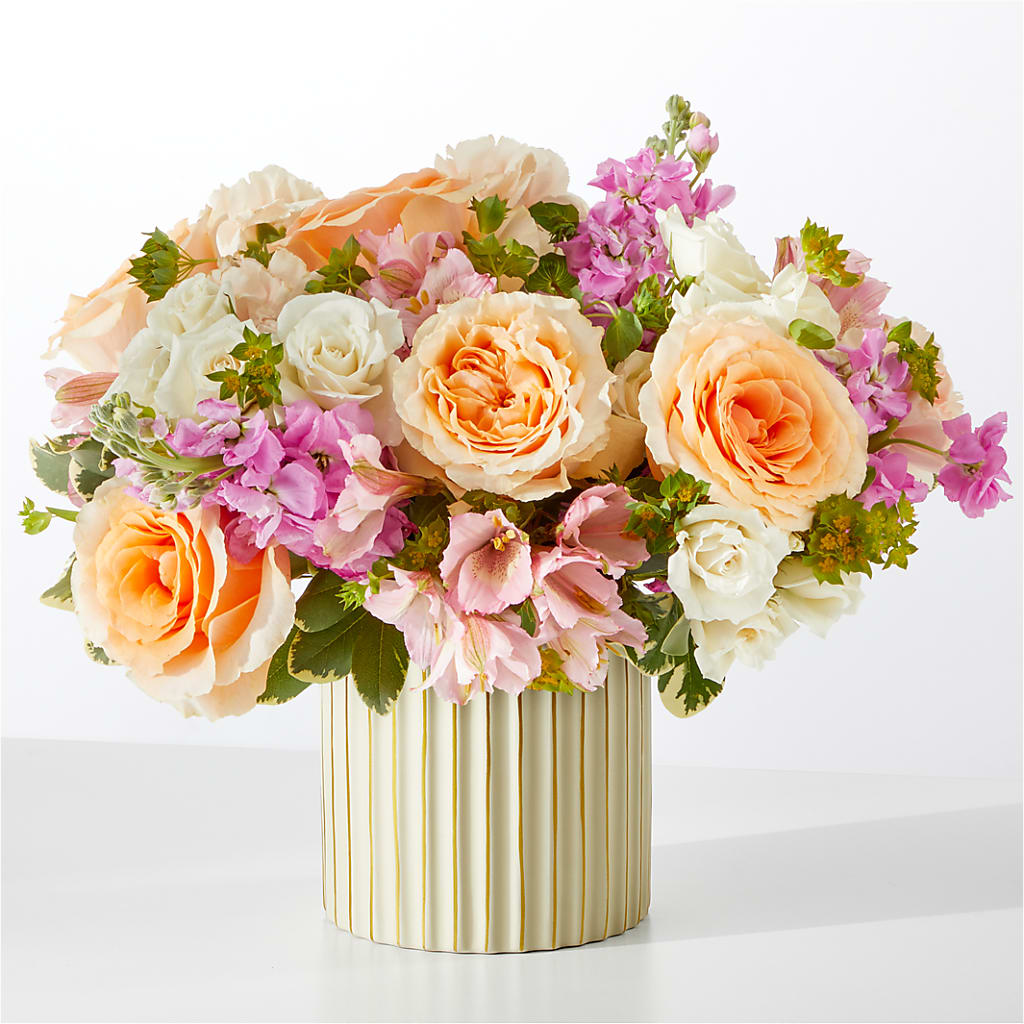 Paradise Bouquet with Ivory Vase – Colonial Nursery Garden Center, Ladysmith WI