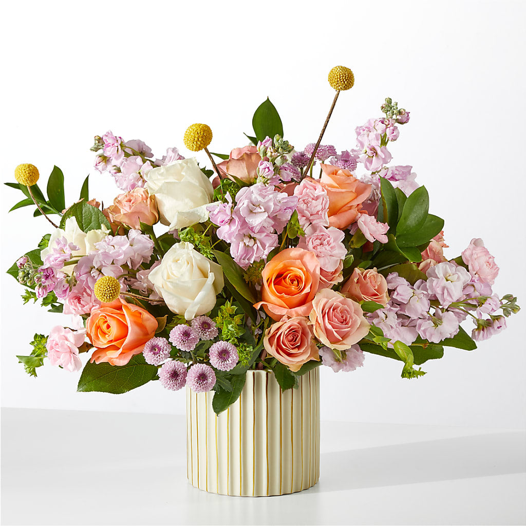 French Market Bouquet with Ivory Vase – Colonial Nursery Garden Center, Ladysmith WI