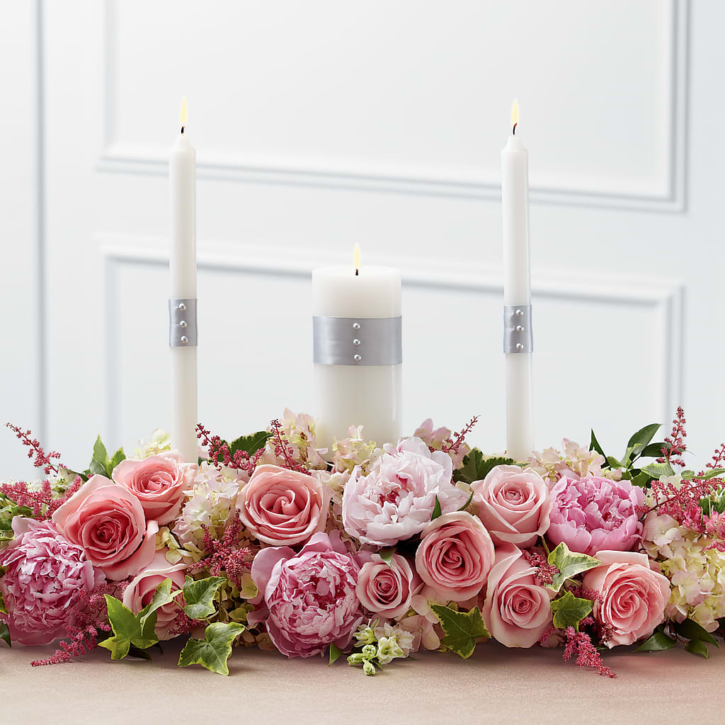 Worldwide Romance Unity Candle Arrangement – Colonial Nursery Garden Center, Ladysmith WI
