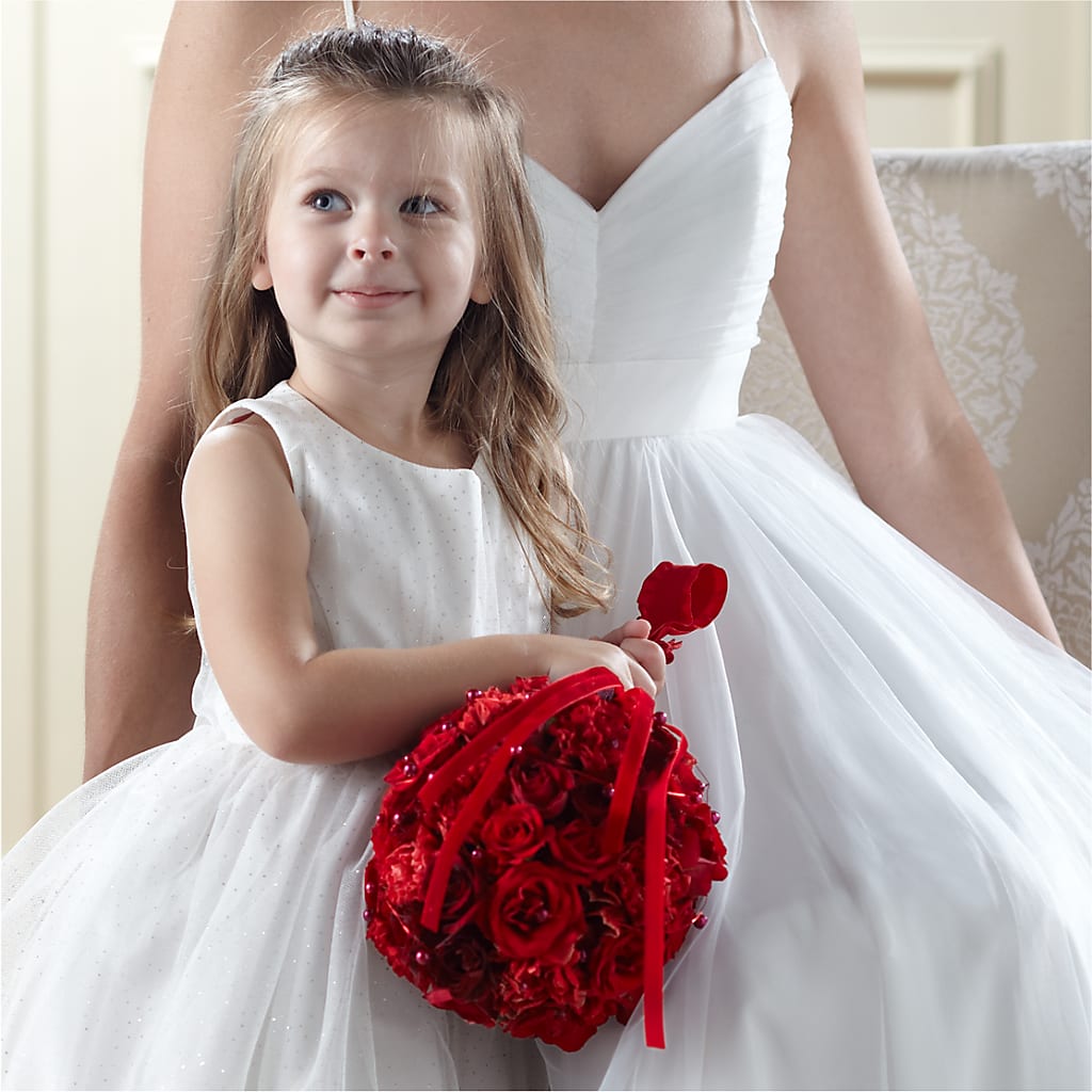 Pure at Heart Flower Girl Arrangement – Colonial Nursery Garden Center, Ladysmith WI