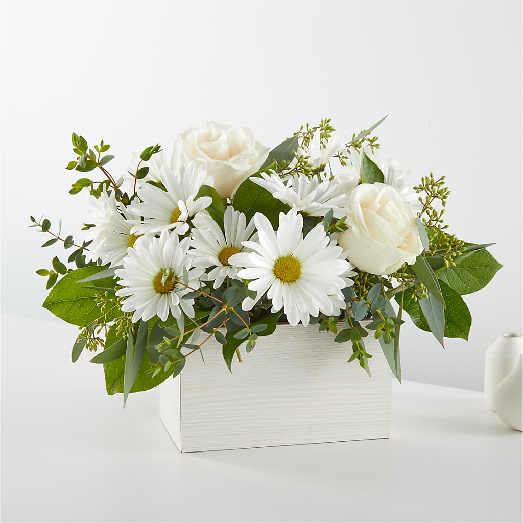 Fresh Linen Box Bouquet –  Colonial Nursery Garden Center, Ladysmith WI