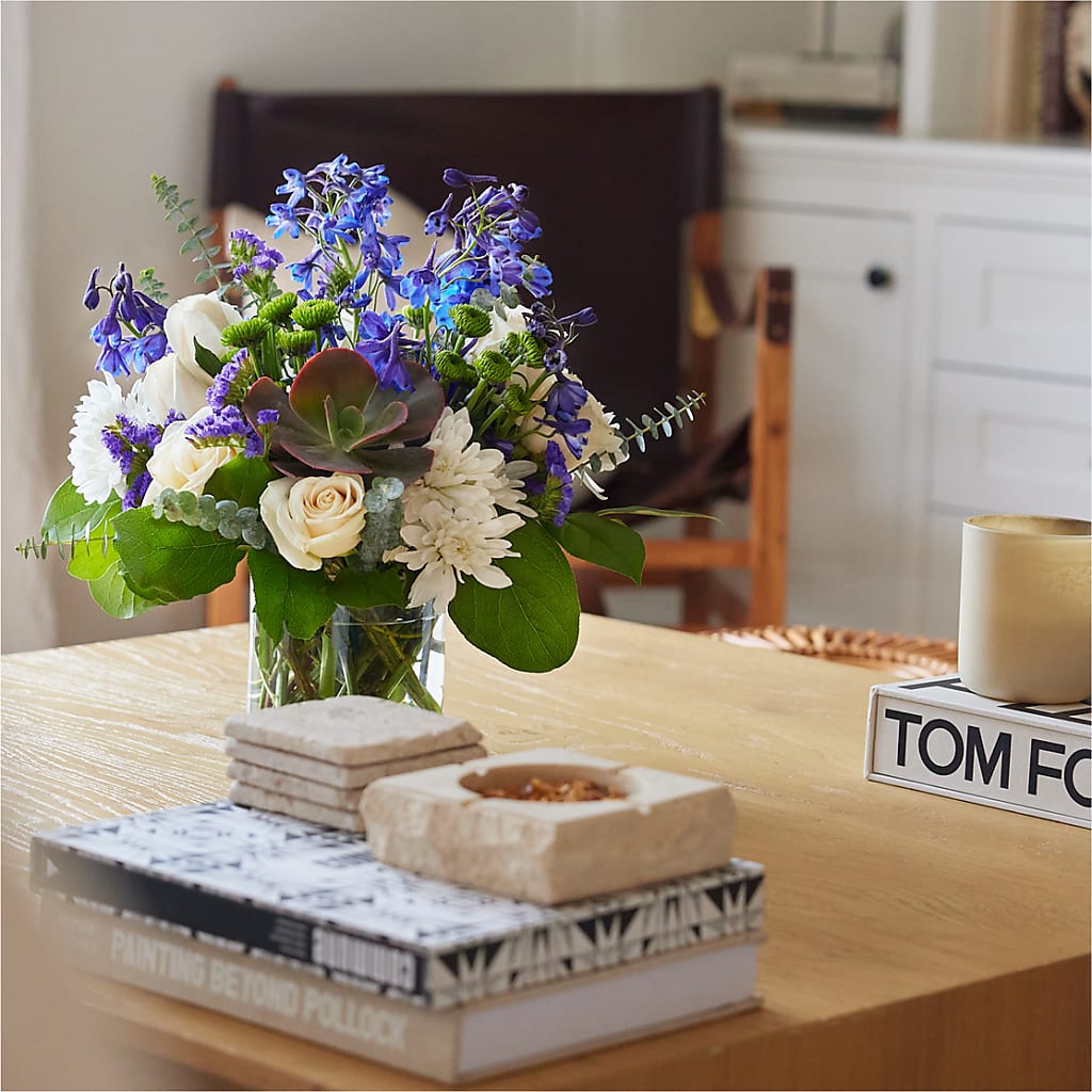 Cerulean Waves Bouquet –  Colonial Nursery Garden Center, Ladysmith WI