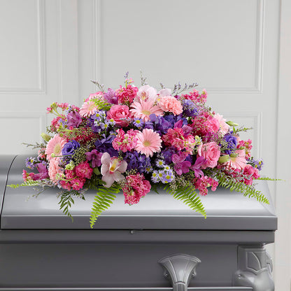 Glorious Garden Casket Spray –  Colonial Nursery Garden Center, Ladysmith WI