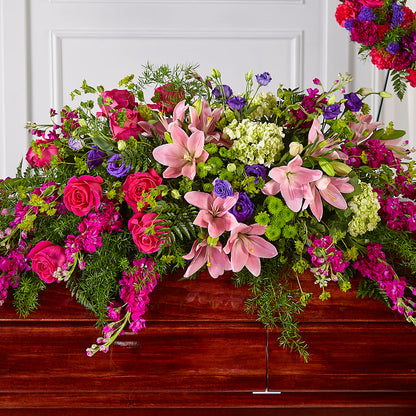 Radiant Tribute Casket Spray –  Colonial Nursery Garden Center, Ladysmith WI