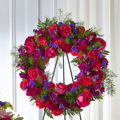 Calming Colors Wreath –  Colonial Nursery Garden Center, Ladysmith WI