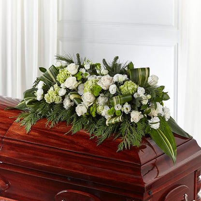 Hopeful Gesture Casket Spray –  Colonial Nursery Garden Center, Ladysmith WI